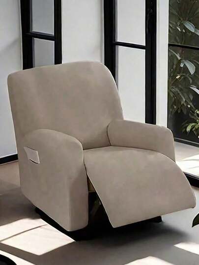 1/2/3pcs Set, Solid Color Milk Silk Stretch Thickened Sofa Cover, Waterproof Elastic, Dustproof Washable, Massage Chair Cover, Multiple Colors Available, Home Appliances, Modern Minimalist All Season Anti-Slip Sofa Slipcover, Pet Friendly Home Decor