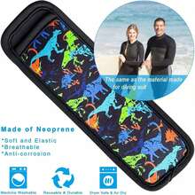 6 piezas Mangas para paletas de hielo, Portavasos de neopreno con estampado lindo para paletas de hielo, Mangas aisladoras para paletas de hielo, Portavasos para paletas de hielo congeladas, Bolsas de manga para paletas de hielo de colores, Portavasos reutilizables y lavables para paletas de hielo, Suministros de verano, Artículos para el hogar - Multicolor - Ver 5