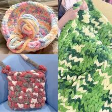 10 Pack Jumbo Chunky Yarn Hand Knitting, Fluffy Chunky Chenille Yarn Crocheting, Variegated Chunky Knit Blanket Yarn, 240 Yds/70.5 Oz Bulky Yarn - 10 灰粉紅紫 - 查看 7