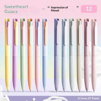 6pcsHigh-Quality Appearance Students Use Colorful Gel Pens In Morandi Colors, Retractable, For Handwritten Notes And Marking. Gel Pens, Quick-Drying Ink Pens, 0.5mm Fine-Tip Black Ink Pens, Smooth Writing Pens, Writing School Supplies, Back To School, School Stationery."