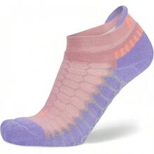 Balega - Calcetines unisex plateados para correr sin mostrar ajuste de compresión para hombres y mujeres - Rosa polvoriento - Ver 13