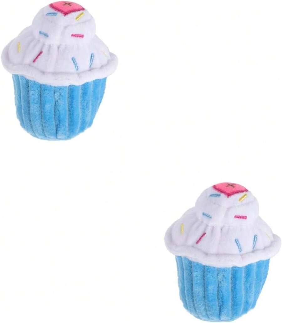 SUPVOX 2piezas Juguete De Masticar para Perros Peluche De Helado para Mascotas para Entrenamiento y Atractivo y Resistente Mordeduras para Perros Pequeños y Medianos - 1 - Ver 1