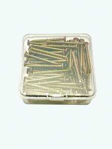 M3.5/386件套，M3.5/100件 - M5/50件，高强度锌合金自攻螺丝，平头钻头螺丝，适用于纤维板和木材 - 哑光工业五金