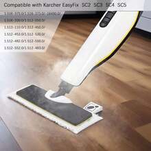 For Karcher Easyfix SC1 SC2 SC3 SC4 Steam Cleaner Accessories Set, Microfibre Floor Cloth, Hand Nozzles Covers, Abrasive Cloths, Round Brush, Mop Cloths Round Nozzle Brushes Manual Nozzle Covers For EasyFix Steam Cleaner Replacement Parts - Multicolor - View 3