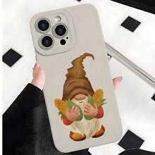 2026 nueva funda de teléfono esmerilada, funda de teléfono de gnomo de jardín con patrón de maíz para  17 15 Pro Max  17 14 Pro  17 13  17 12  Galaxy S23 S22 S21 S20 funda de protección para teléfono, funda de pareja, regalo para novio, novia, regalo de vacaciones - Azul Klein - Ver 4