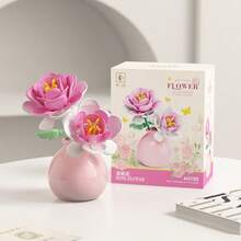 Đồ chơi lắp ráp mini DIY hình hoa bất tử (Hoa hướng dương, Hoa cẩm chướng, Hoa dành dành, Hoa hồng, Hoa ly) dùng trang trí bàn làm việc tại nhà. Món quà lý tưởng cho bạn trai/bạn gái nhân dịp Lễ Tình nhân, Sinh nhật, Kỷ niệm, Halloween, Giáng sinh. Hoàn hảo cho mẹ nhân Ngày của Mẹ, cho giáo viên nhân Ngày Nhà giáo. - Nhiều màu - Xem 14