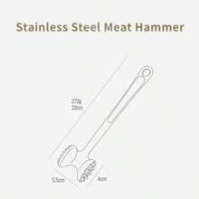 ELephas PLus 创意厨房肉锤 松散猪排牛排锤 肉锤 蓬松嫩肉 肉末 厨房工具 小工具 烹饪配件 - 銀色 - 查看 4