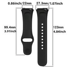 一套硅胶透气运动表带 + 硅胶保护壳，适用于 Redmi Watch 3 Active/Lite，透气防摔表带，男女通用，适用于 Redmi Watch 3，智能手表表带配件套装