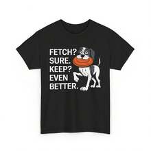 Camiseta divertida con diseño de perro, "Busca, guarda y aún mejor", camiseta con estampado de perro adorable, regalo original para amantes de los perros, diseño retro con humor para mascotas. - Negro - Ver 1