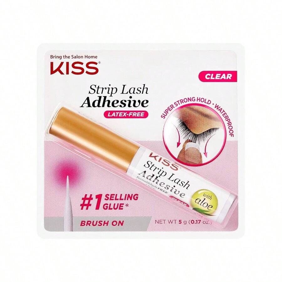 XAPY KISS Clear Str Lash Adhesive With A Of Formaldehyde And Latex Free Odor Free Cruelty Free Strong Hold Eyelash Glue With Br Applica 0.17 Oz. - Nhiều màu - Xem 1