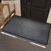 1Pc Large Fashionable Leopard Print Pattern Area Rugs, Black And Gray Color Scheme, Non-Slip Backing, Lightweight, Durable Polyester, Machine Washable, Easy To Clean, Soft Felt Back, Suitable For Living Room, Bedroom Or Office, Sofa, Coffee Table, Kitchen, Bathroom, Balcony, Entrance Carpet, Apartment, Dormitory, Porch, Patio, Farmhouse Decor, Low Pile Carpet, Low Pile Carpet - Phong cách 6 - Xem 7