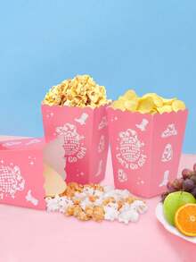 10个/20个/50个粉色银色迪斯科西部牛仔主题爆米花盒，迪斯科牛仔生日派对装饰，西部糖果盒，派对礼品袋，西部主题婴儿派对生日派对用品 - 彩色 - 查看 4