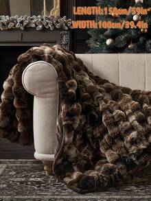 1件白色浅蓝色黑色棕色扎染仿兔毛绒毯，柔软保暖，奢华风格，多用途披毯，易于打理，轻便百搭，多种颜色和尺寸可选，奢华蓬松长绒毯，柔软舒适，适用于客厅、卧室和沙发，居家必备，宿舍床上用品，家居必备，可机洗，冬季必备毯子。 - 彩色 - 查看 31