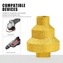 M14 Paso de Perforación de Paso de Vástago 20 Mm 35 Mm 50 Mm Múltiple Capa Múltiple Reamer de Reamer de Acero de Acero Bit Brote para Hormigón de Mármol de AzulejosReamer - como en la foto - Ver 3