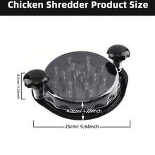 Professional Chicken Meat Shredder Tool, Twist-Style Large Size Kitchen Food Meat Grinder, Visible Chicken Breast Meat Shredder With Strong Anti-Slip Base And Ergonomic Handle - Multicolor - View 2