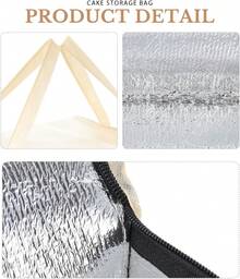 Cabilock Bolsa Térmica Aislante Para Alimentos Ideal Para Picnic Y Comida Caliente Bolsa De Aislamiento Para Pasteles Y Pizza Diseño Duradero Y Práctico - 1 - Ver 6