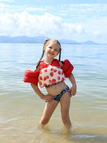 Kids' Inflatable Swimming Vest, Toddler Swimming Aids With Wings And Shoulder Straps, Suitable For Boys And Girls, For Beach, Pool, Holiday Party And More - Multicolor - View 9
