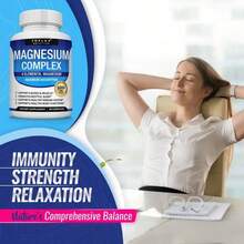 Miriyalyad Magnesium Complex Supplement 8 Elemental 1000mg - Magnesium Glycinate, Citrate, Malate, Taurate, Chelated For Easy Absorption For Bones, Muscle, Recovery, Energy, Vegan Non-GMO 90 Capsules - 1 CÁI - Xem 7
