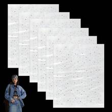 6 Sheets Hot Fix Rhinestones Sheets For Clothing & Bags - 13x10.6 Inch Heat Transfer Gems, 1000pcs Starry Sky Design | Premium Austrian Crystal | Machine Washable,Star - Ngôi sao - Xem 8