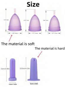 1pc Reusable Menstrual Cup Insertion Tool, Convenient For Inserting Compatible With Most Menstrual Cups - Multicolor - View 3