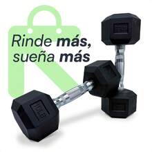 Kit de Mancuerna hexagonal de caucho Lincky de 10, 15, 20 y 25 libras, Par de mancuernas Ideal para ejercicio en casa, gym, crossfit, ejercicio de entrenamiento de fuerza profesional o hogar. - Negro - Ver 5