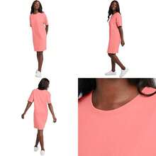 Hanes Beefy-T para Mujer(Talla Única Coral (Charisma Coral)) - Multicolor - Ver 1