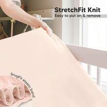 SLAW KeaBabies 2-Pack Baby Crib Sheets For Boys Girls - 52x28 Viscose Derived From Bamboo Toddler Bed Sheets Neutral Fitted Crib Mattress Cover For Standard Baby Bedding Soft And Cozy Cameo - Cameo - 查看 6