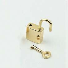 Mini Archaize Padlocks Key Lock With Key For Jewelry Box Storage Box Diary Book - Multicolor - View 12