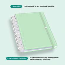 Disco Notebook + Iscool Hardcover 140 Sheets Smart Solid Colors - Mint Green - View 8