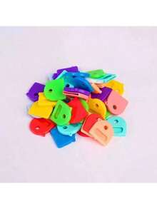 3/6/9/18pcs Multi-Color Retractable Key Finders With Tags, 2.8cm/1.1" Expandable Key Identifiers Fit Most Keys, Soft Protective Covers, Easy To Identify Door Keys - Fashionable, Durable And Easy To Install, Includes Blank And Pre-Printed Tags, Men's Home Office Organizer Accessories, Key Fob Identifiers, Compact Key Tags, Minimalist Design, High-Quality Key Chains, Key Tag System, Men's Accessories - Multicolor - View 5