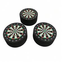 飞镖靶玩具飞镖架迷你飞镖站EVA飞镖靶盘，男孩礼物，办公休闲玩具 - 黑色 - 查看 4