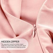 INFIIXSO Silk Pillow Cases 2 Pack Standard Size, Ultra Smooth & Soft Mulberry Silk Pillow Case For Hair And Skin, Breathable Cooling Silk Pillowcase With Hidden Zipper (Rose Pink, 20x26 Inches),2PackStandard(20inchX26inch),RosePink - 玫瑰粉 - 查看 6