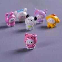 صندوق أعمى لدمية الدب الشخصية الكيوت من سانريو، إكسسوارات ديكور منظر طبيعي مصغر، مناسبة للسيارة والمكتب