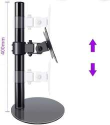 Soporte Escritorio Independiente para Monitor Computadora LCD Individual,Elevador para Pantalla 14 a 27 Pulgadas con,Altura Ajustable,Rotación,Sostiene una Pantalla Hasta 8Kg (Negro) - Negro - Ver 6
