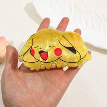 pocket monsters 宝可梦皮卡丘发饰，可爱迷人的发爪夹，时尚百搭的发夹，亚克力材质，让你的发型更加吸睛。女士发夹，休闲发饰，优雅发卡，夏季海滩度假必备。 - 彩色 - 查看 6