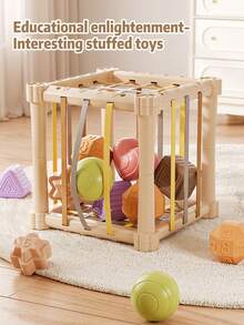 1 Set Kids/Toddlers Boys/Girls Shape Sorter Grab Training Finger Fine Motor Toy Parts, Random Color - Multicolor - View 2