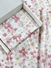 60/30/10 حزمة هدايا ورد الحب لعيد الحب - ورد بحجم 20 * 34 بوصة وتصميم فيونكة الحب، تغليف خفيف واقي، فيونكة حب وردية، تصميم حزمة الورد، نمط بالون الحب، مستخدم لتغليف الهدايا، حماية العناصر الهشة، ديكور المناسبات - خلفية بيضاء مع قوس - مشاهدة 5