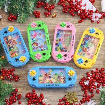 Juego de anillos de agua de color aleatorio, juguete creativo retro, juego de anillos de agua, juguete para juegos de agua, rellenos para calcetines de hombre, regalos navideños para hombres, juguetes