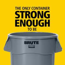 Rubbermaid Brute 32-Gallon Trash Can With Lid, - 1 - View 4