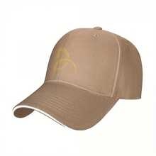 Adjustable Navy Blue Baseball Cap With Golden Djokovic Tennis Stars Logo - Lightweight Dad Hat For Men, Breathable Six-Panel Design, Comfort Fit For Casual, Beach, Hip Hop Style & Outdoor Sports, Durable Headwear, Casual Wear, Sporty Design, Comfortable Fabric, Streetwear Lovers - 卡其色 - 查看 2