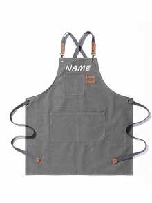 1 chiếc tạp dề nấu ăn tùy chỉnh, tạp dề in cá nhân hóa - tạp dề logo tùy chỉnh, tạp dề đầu bếp, tạp dề tên tùy chỉnh, quà tặng làm bánh, tạp dề nướng BBQ, tạp dề nhà bếp, tạp dề polyester chống dầu hiện đại, tạp dề nhà bếp màu đen - Nhiều màu - Xem 4