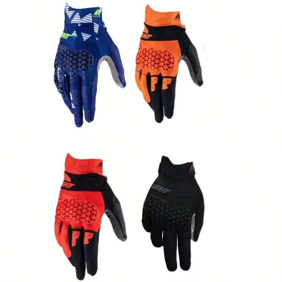 LEATT ROAD Motorcycle Gloves Motocross Enduro Racing Gloves Off-Road Downhill Mountain Road Bike Gloves MTB BMX ATV - Multicolor - View 1