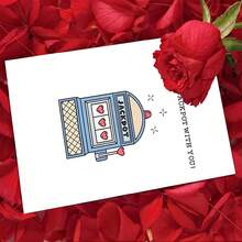 1张精美情人节贺卡。周年纪念贺卡。送给丈夫的贺卡。含信封。优质纸张。祝您青春永驻，身体健康。饰有心形图案。妻子送给丈夫的完美情人节贺卡（12厘米/4.7英寸 x 17厘米/6.7英寸）。 - 彩色 - 查看 5