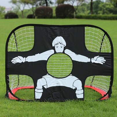 Pop Up Soccer Net Soccer Goal Mini Portable Foldable Football Goal For Indoor Outdoor Football Games-120*80*80cm