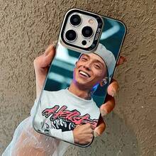 Funda de teléfono Rapper C-Central-Cee para 17, 16, 15, 14, 13, 12, 11 Pro Max, cubierta mate negra a prueba de golpes - Z1 - Ver 10