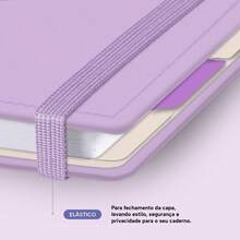 Disco Notebook + Iscool Hardcover 140 Sheets Smart Solid Colors - Lilac Purple - View 10