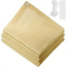 90% Privacy Screen Shade Fabric Cloth 6 x 10 Sun Shade Cloth with Reinforced Grommets?for Outdoor Patio Canopy Porch Pergola Cover 6X10ft MochaShade Cloth - Beis - Ver 1