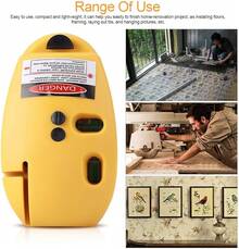 Haofy Nivel Láser Infrarrojo de 2 Líneas de Diodo Dual con Precisión de 0,01 para Colgar Cuadros, Instalar Estanterías, Medir en ángulo Recto y Reparar en Casa (Amarillo) - Amarillo - Ver 4