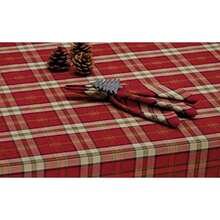 DII Holiday Collection, Mesa de Navidad a Cuadros, Mantel de 52 x 52 Pulgadas, fogata(132.1 x 132.1 cm (Cuadrado)) - Multicolor - Ver 2