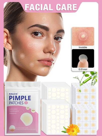 1080pcs Acne Patches With Tea Tree Oil, Gentle & Non-Irritating, Hydrocolloid Material, Covers Body Blemishes, Blackhead Care